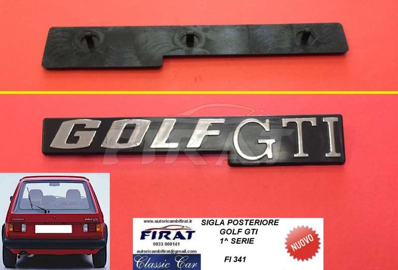 SIGLA VW GOLF GTI POST.